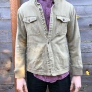 Tan Five Four Bomber Jacket